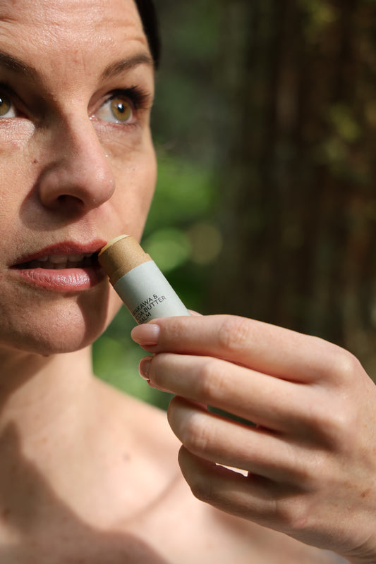 Natural Lip Balm- Kawakawa & Cocoa Butter (12g)